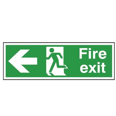 Picture of Fire Exit Left Arrow Sign