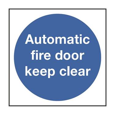 Picture of Automatic Fire Door Keep Clear Sign