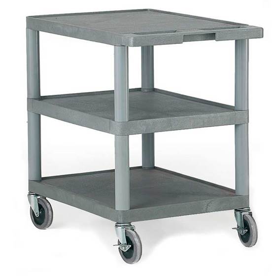 Picture of Standard Grey 3 Shelf Trolley
