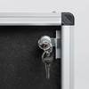 Picture of Eco-Colour® Fire Retardant Tamperproof Lockable Double Door Noticeboards